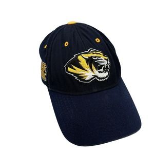 Missouri Tigers Hat Cap Black Mizzou Top of the World Strapback Adjustable Wool